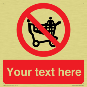 Custom No Climbing on Trolley Sign